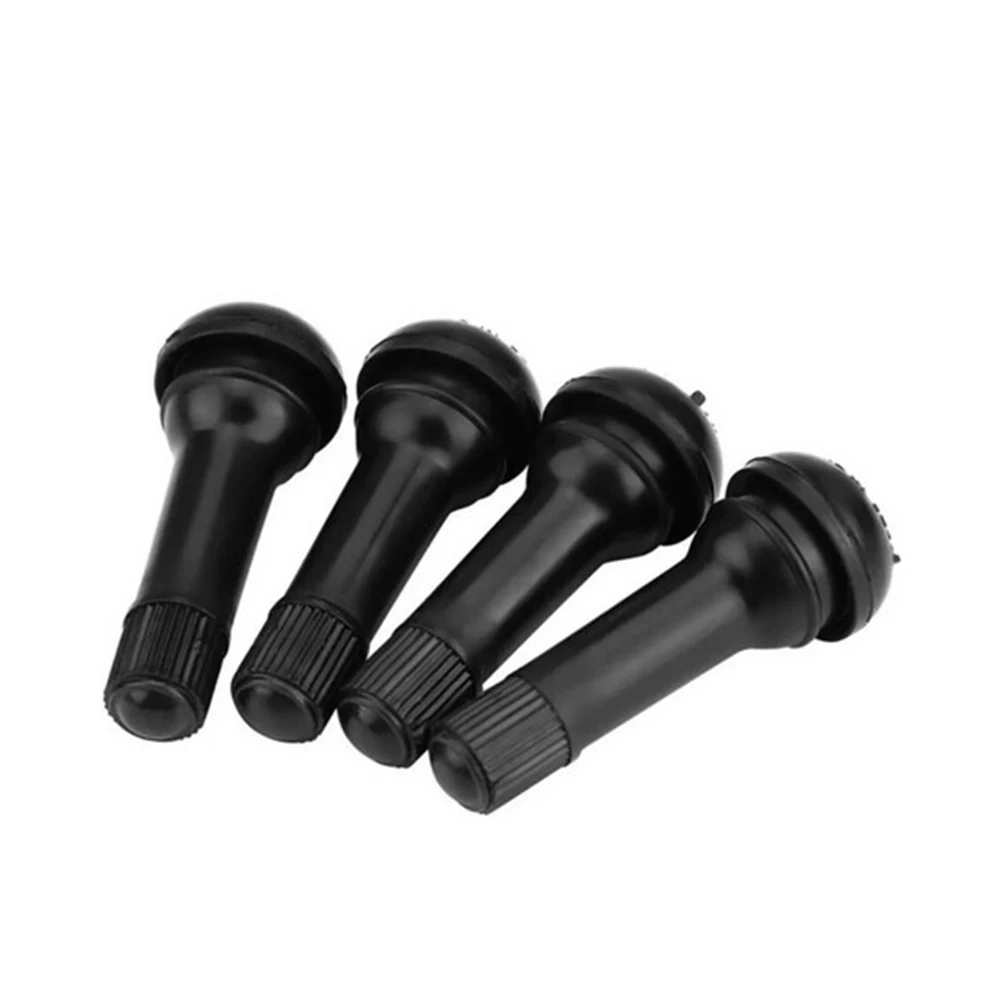 4Pcs/Lot TR414 Car Wheel Tyre Tubeless Tire Tyre Valve Black Rubber Snap-in St - £10.78 GBP