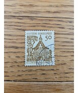 Germany Stamp Deutsche Bundespost Ellwangen Jagst 50pfg Used - $1.89