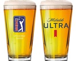 Michelob Ultra PGA Golf Pint Glass Set - New - Set of 2 - $27.67