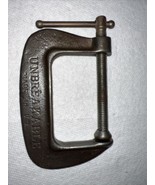 Vintage 3&quot; C-CLAMP Unbreakable Malleable Iron Made in USA  - $286.76 MXN