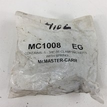 McMaster Carr MC1008 EG Clamping Nuts with Spring 3/8&quot;-16 - Lot of 5  - $7.99