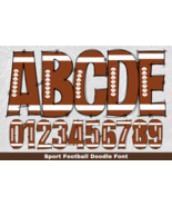 Sport Football Doodle Font - €33,42 EUR