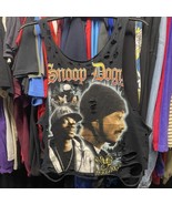 Snoop Dogg Distressed Ripped Hip Hop Adult Medium Black T Shirt Pre Owned - $22.49