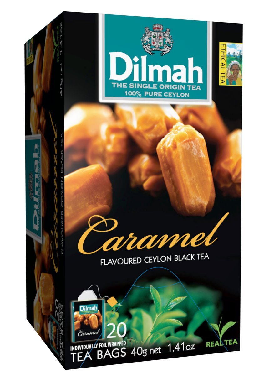 Dilmah Fun Tea, Caramel, Single Origin Pure Ceylon, 20 Count Individually foil e - $16.32