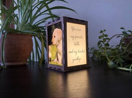 Memorial lantern Loss of dog, You were  my favorite hello and my hardest goodbye - £54.35 GBP