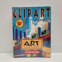 Vintage 1995 Art Factory Clip Art Cartoons 100 Images For Windows Floppy - £58.47 GBP