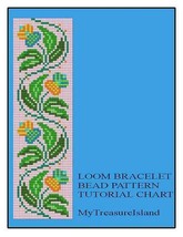 Bead Loom Vintage Floral Border 2 Multi-Color Bracelet Pattern PDF BP_100 - £3.58 GBP
