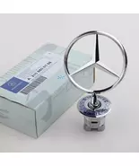 For Mercedes-Benz Front Hood Ornament Mounted Standing Star Badge Emblem... - $35.90