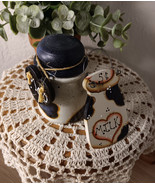 Cow Apothecary Jar, Painted Jars, Cow theme gifts, 2 piece set, Cow Love  - $646.04 MXN