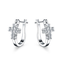 beautiful Fashion 925 Silver women Wedding crystal Zircon charm Earring ... - $7.60