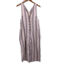 Urban Outfitters Striped Jumper Overall Medium - £17.00 GBP