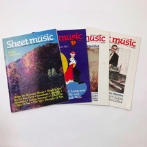 Vintage Sheet Music Magazine 1986 &amp; 1987 Set of 4 June/July Oct. Dec. March - £19.41 GBP