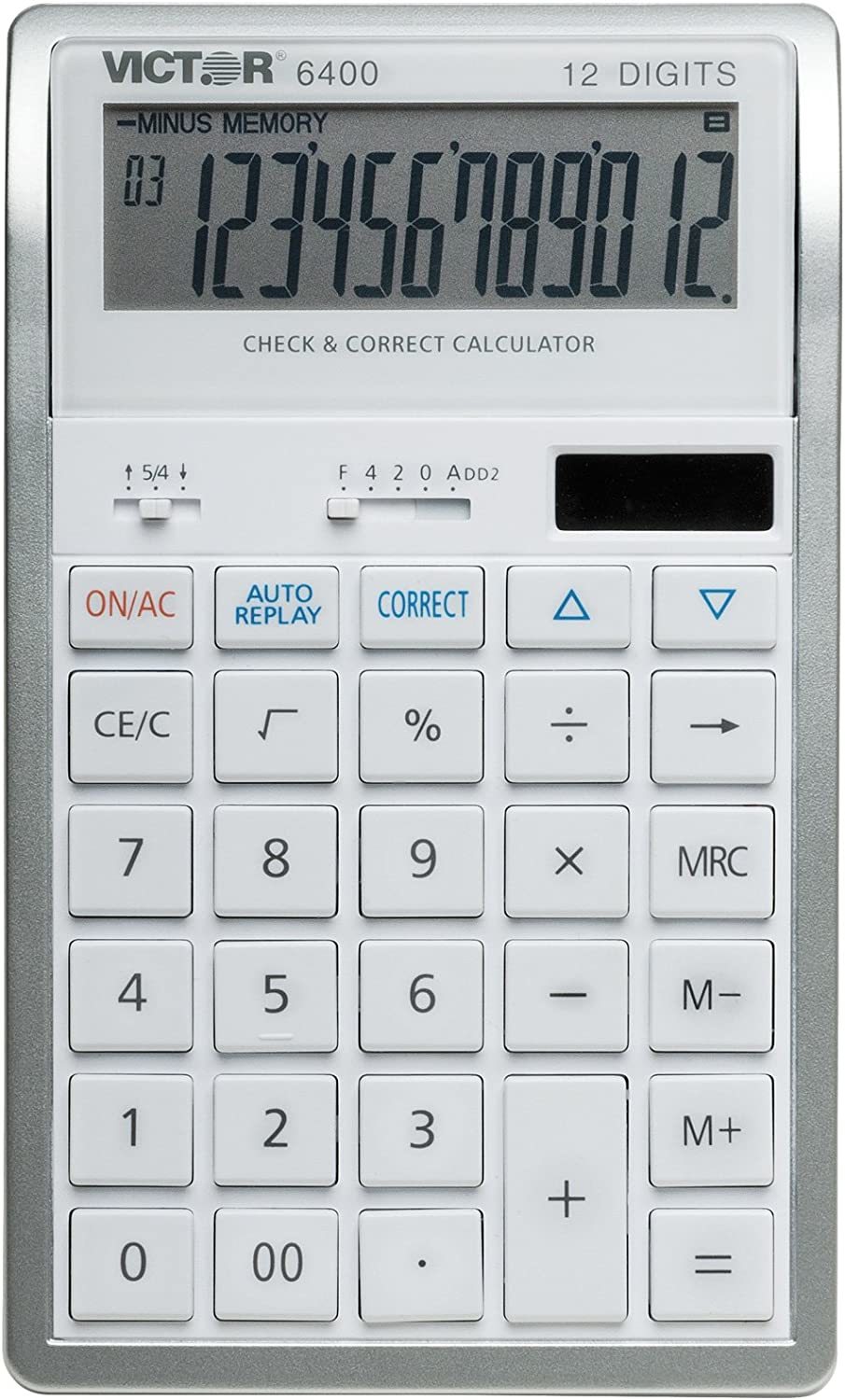 Victor 12-Digit Check and Correct Desk Calculator, White - $33.99