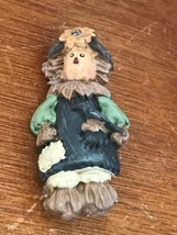 Estate Cute Plastic Female Scarecrow w Sunflower on Her Hat Fall Holiday Pin - £9.77 GBP
