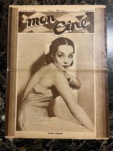 Antique FRENCH MON CINE Magazine Cover LUPE VELEZ Mexican Actress 1930&#39;s - $121.54