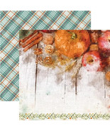Pumpkin Spice 12x12 Double Sided Paper - Single Sheets - $22.81 MXN