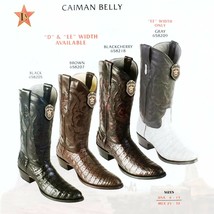 Los Altos, Western Men&#39;s Boots, Caiman Belly, H-65 Round Toe, Cowboy, Se... - £339.66 GBP