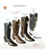 Los Altos, Western Men&#39;s Boots, Caiman Belly, H-65 Round Toe, Cowboy, Se... - £341.81 GBP