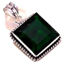 Chrome Diopside Gemstone Christmas Gift Pendant Jewelry 1.60&quot; SA 4846 - £4.78 GBP