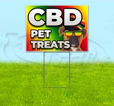 Cbd Pet Treats 18x24 Yard Sign With Stake Corrugated Bandit Thc Pets Dogs - £22.20 GBP+