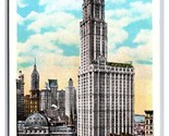 Woolworth Building New York City NYC NY UNP WB Postcard S24 - $2.92