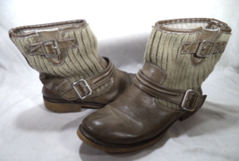 Dirty Laundry Women&#39;s Ankle Boot Booties Brown Size 9/10 Buckle Slip On - €13,55 EUR