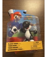 NEW Jakks Pacific 40677 World of Nintendo 4&quot; Mario BLACK YOSHI W/EGG Figure - £37.43 GBP