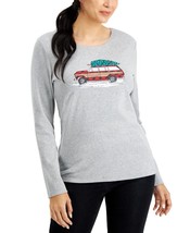 MSRP $37 Karen Scott Road Trip Holiday Christmas Top, Size XL - $17.81