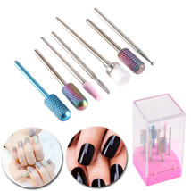 7 Pcs Electric Nail Drill Bits File Manicure Pedicure Nail Art Set Alloy... - $21.84