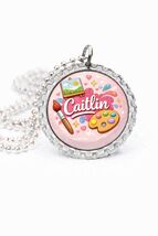 Paint Palette personalized necklace with name  your choice great gift Party - $7.99