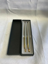 Parker Ballpoint And Mechanical Pencil Set Silver And Gold Tone U.S.A In... - £70.85 GBP