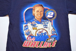 VTG Rusty Wallace Nascar 2000 Winston Cup Racing Schedule 2-Sided T Shirt Sz L - £16.09 GBP