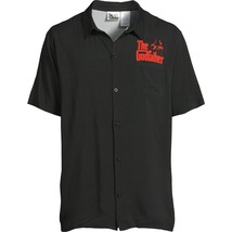 The Godfather Men&#39;s Rayon Shirt with Short Sleeves, Black Size S - $36.13 CAD