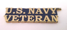 US Navy Veteran (1-1/2&quot;) Military Hat Pin 62782  - £8.77 GBP