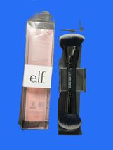 e.l.f. Liquid Bronzer &amp; Contour Duo Brush Black Synthetic Silky Highly P... - $8.95