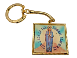 Keychain St. Christopher Italo American National Union Chicago Illinois Vintage - $14.82