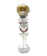 Large Astronaut Gril Holding Planet, Cute Sculpture Home Livingroom Kitc... - $39.59