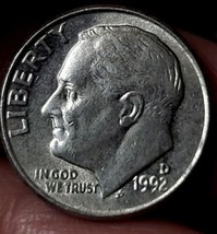 1992 D  Roosevelt Dime - FREE SHIPPING  - £3.17 GBP