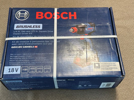 Bosch GDX18V-1600B12 18V 1/4 In./1/2 In. Two-In-One Bit/Socket Impact Driver Kit - £107.95 GBP