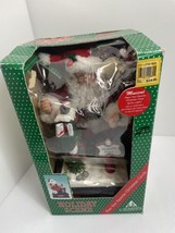 Holiday Creations 1990 Christmas Musical Figure Decorations 12&quot; Vtg Santa Claus - £16.74 GBP