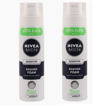 Nivea For Men Sensitive Shaving Foam - 200 Ml ( Pack Of 2 ) Free Shipping - £33.06 GBP