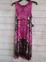 A.N.A Dress Size Small Tie Dye  Pink White Dress Beach Swim Cover Up Sle... - $15.99