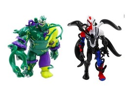 Disney&#39;s Marvel Toybox Venomized SPIDER-MAN &amp; Hulk Action Figures New Great Gift - £46.17 GBP