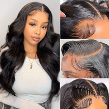 Lace Front Wigs Human Hair Transparent 13x4 Body Wave Lace Front Wigs Pre Plucke - £65.91 GBP