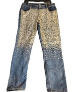 Chicos Platinum Sequin Embellished Front Pockets Medium Wash Denim Jeans... - $457.96 MXN