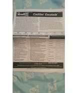 Revell Kit 2189 Cadillac Escalade *Instructions Only - $6.92