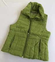 Kenneth Cole Reaction Quilted Vest Women&#39;s Casual Green Sleeveless Puffe... - £15.18 GBP