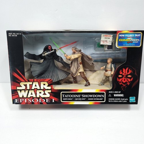 Star Wars Episode 1 Tatooine Showdown Darth Maul Qui Gon Jinn Anakin Com... - $39.59