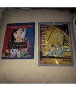 Lot of 2 Disney Movies Peter Pan &amp; Blu Ray Mulan &amp; Mulan 2 - $8.90