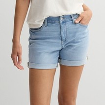 Women&#39;s Sonoma Goods For Life® Mid Rise Roll Cuff Shorts, Size: 4, Light... - $19.99